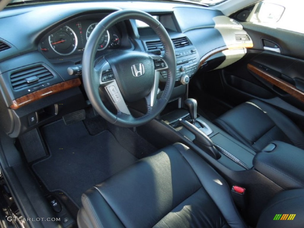 Black Interior 2011 Honda Accord EX-L V6 Sedan Photo #76899987