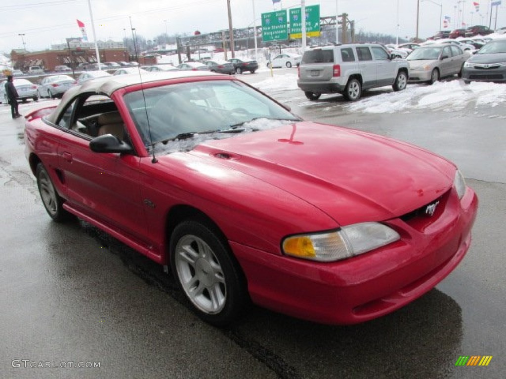 Vermillion Red 1998 Ford Mustang GT Convertible Exterior Photo #76900101