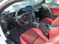 Red Leather/Red Cloth 2013 Hyundai Genesis Coupe 2.0T R-Spec Interior Color