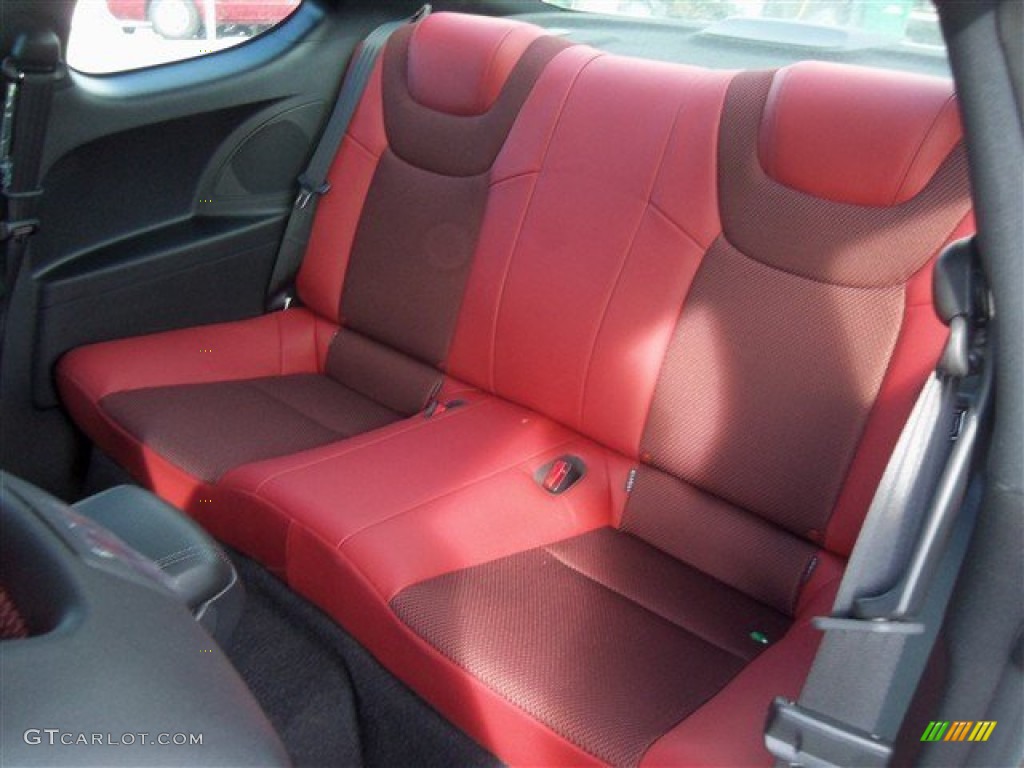 Red Leather/Red Cloth Interior 2013 Hyundai Genesis Coupe 2.0T R-Spec Photo #76901729