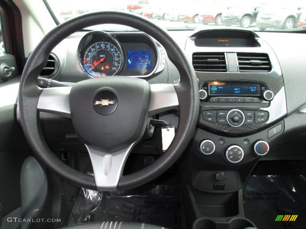 2013 Chevrolet Spark LS Silver/Silver Dashboard Photo #76902423