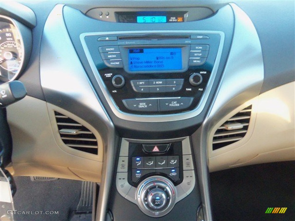 2013 Elantra GLS - Shimmering White / Beige photo #13