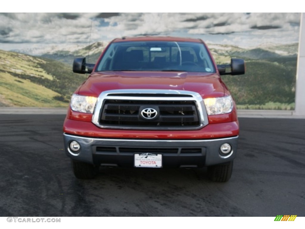 2013 Tundra SR5 Double Cab 4x4 - Barcelona Red Metallic / Black photo #3