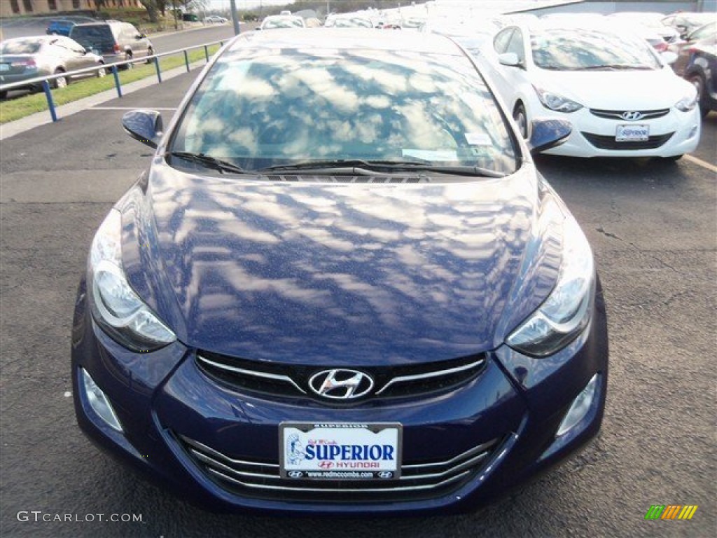 2013 Elantra Limited - Indigo Night / Gray photo #1