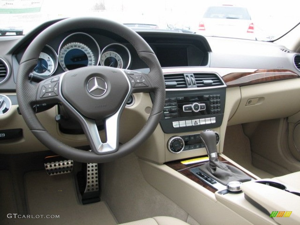 Almond Beige/Mocha Interior 2012 Mercedes-Benz C 300 Sport 4Matic Photo #76903380
