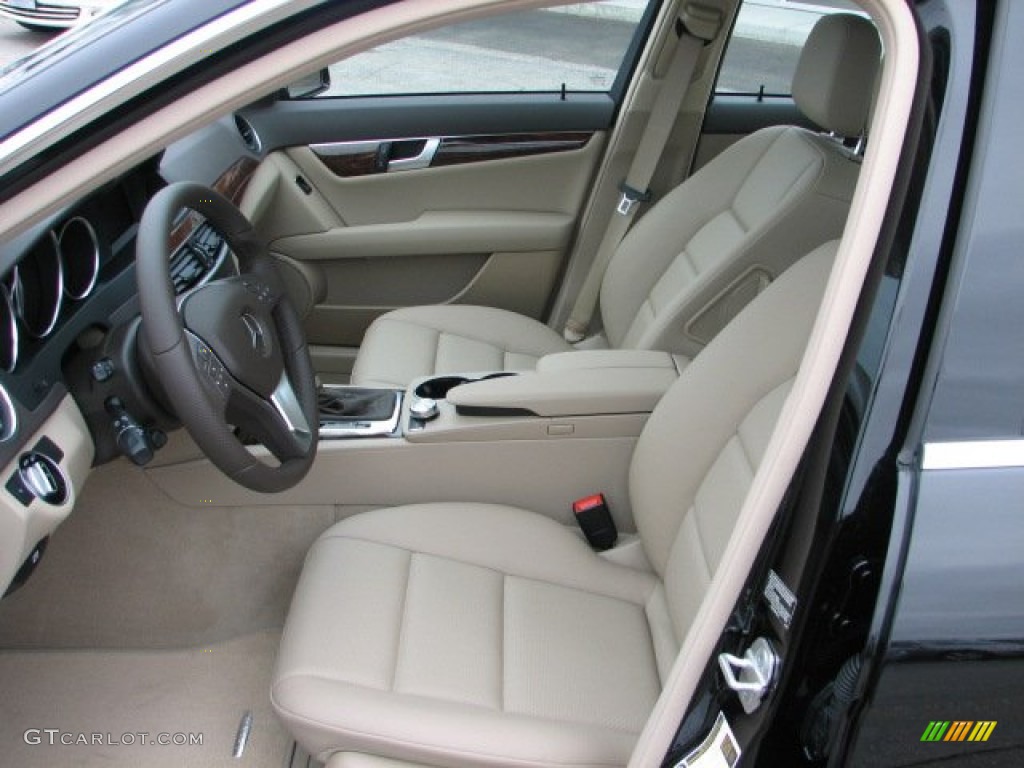 Almond Beige/Mocha Interior 2012 Mercedes-Benz C 300 Sport 4Matic Photo #76903397