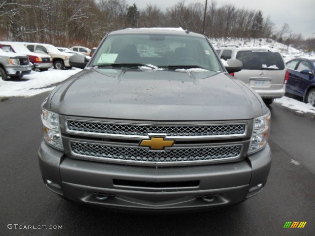 2013 Silverado 1500 LT Crew Cab 4x4 - Graystone Metallic / Ebony photo #3