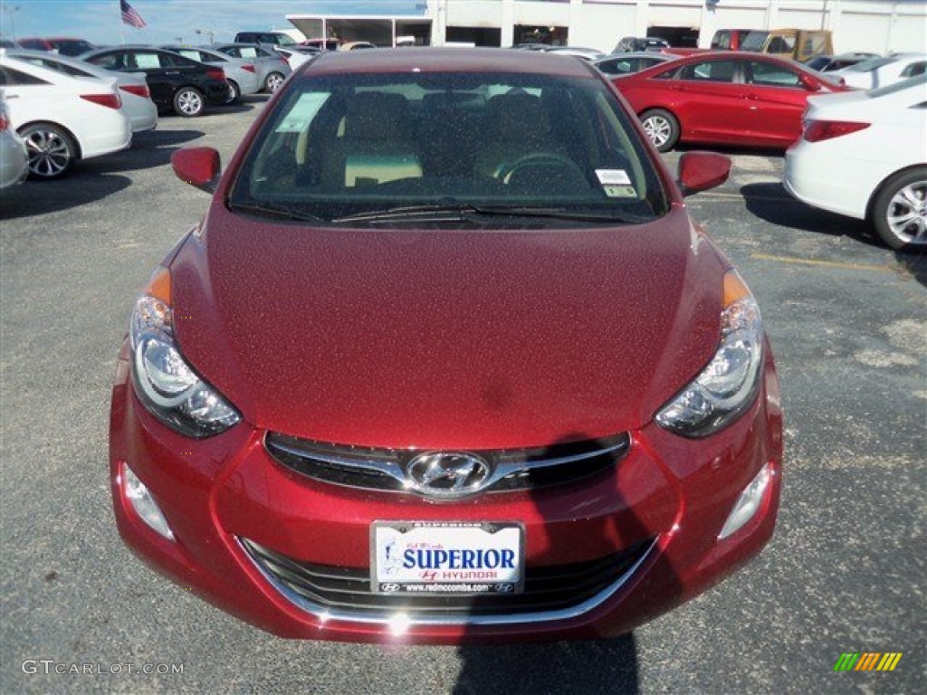 2013 Elantra GLS - Sparkling Ruby / Beige photo #1