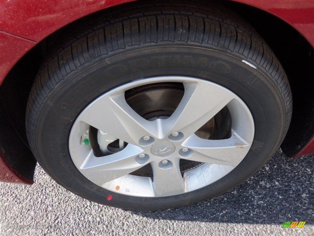 2013 Elantra GLS - Sparkling Ruby / Beige photo #3