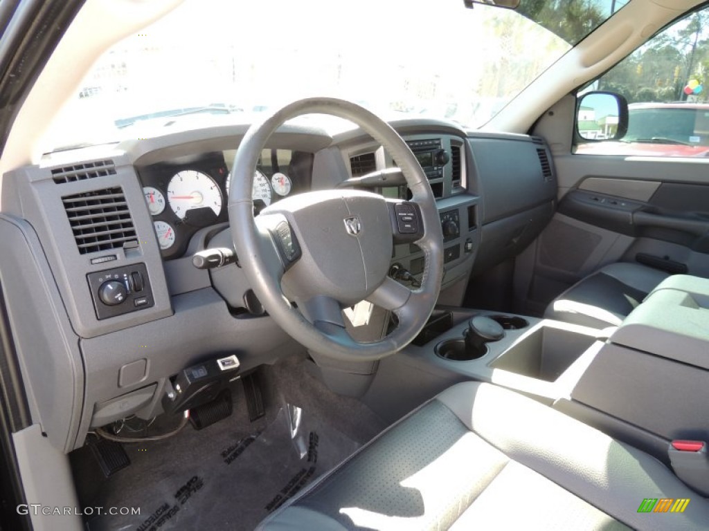 2007 Ram 2500 Sport Quad Cab 4x4 - Brilliant Black / Medium Slate Gray photo #3