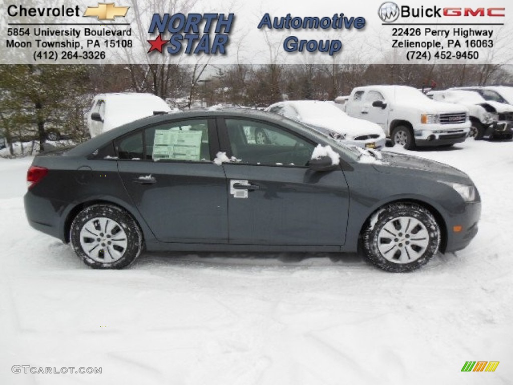 2013 Cruze LS - Cyber Gray Metallic / Jet Black/Medium Titanium photo #1