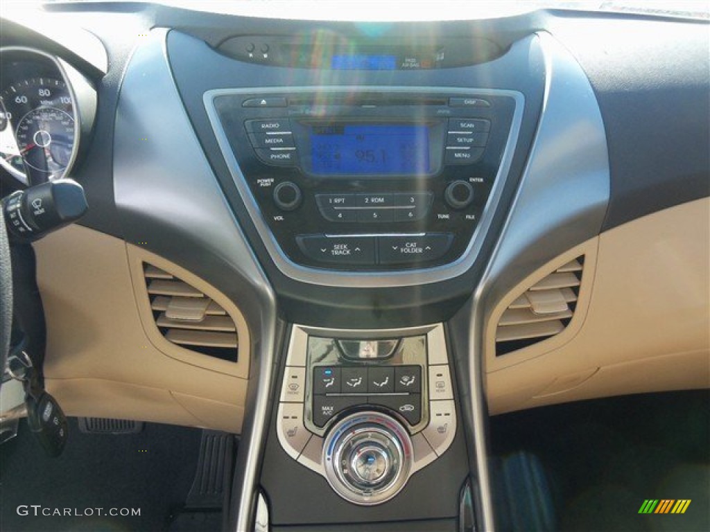 2013 Elantra GLS - Sparkling Ruby / Beige photo #13