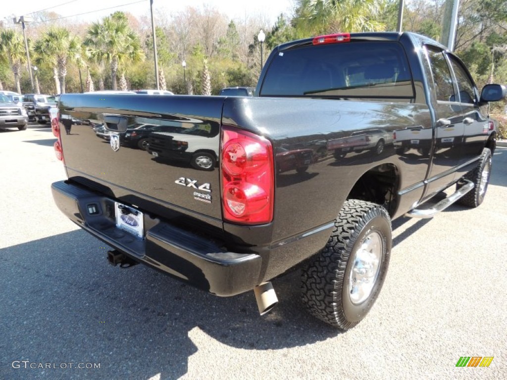 2007 Ram 2500 Sport Quad Cab 4x4 - Brilliant Black / Medium Slate Gray photo #13