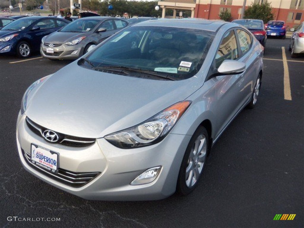 2013 Elantra Limited - Silver / Black photo #2