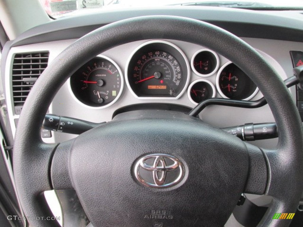 2008 Tundra Double Cab 4x4 - Super White / Graphite Gray photo #15