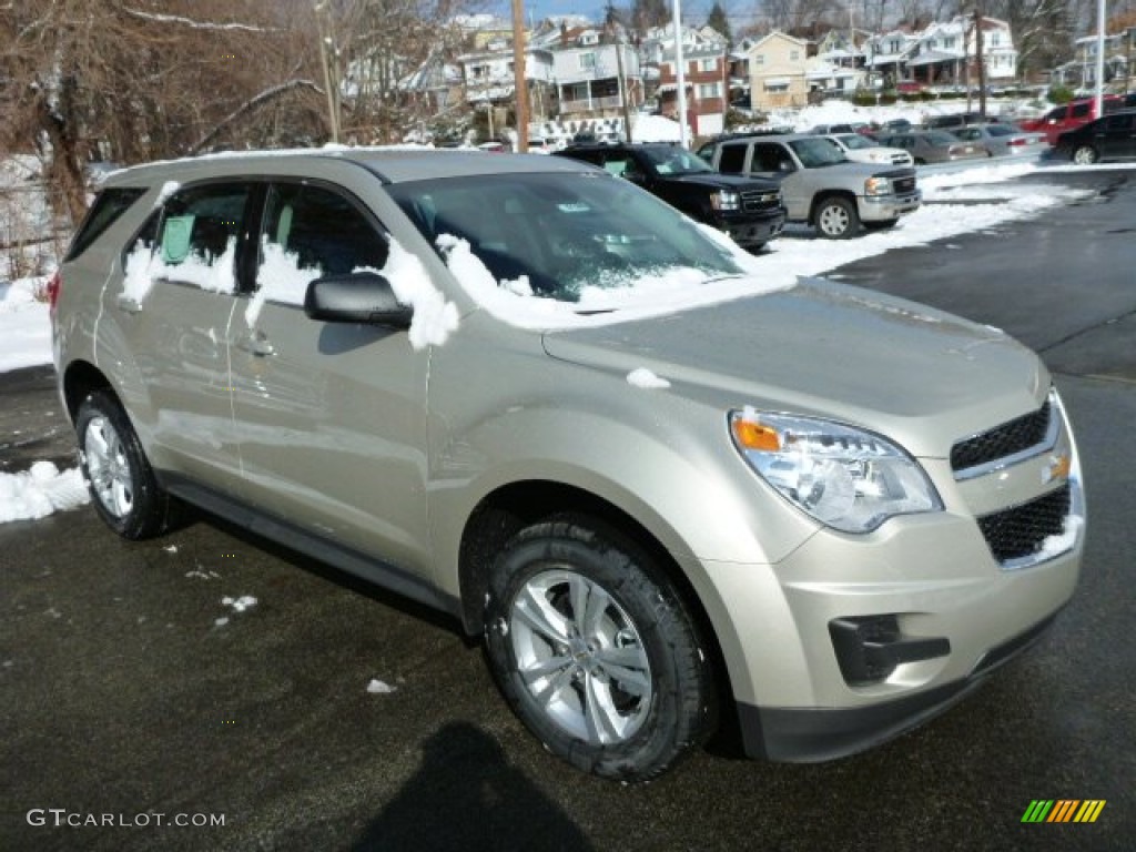 Champagne Silver Metallic 2013 Chevrolet Equinox LS AWD Exterior Photo #76904139