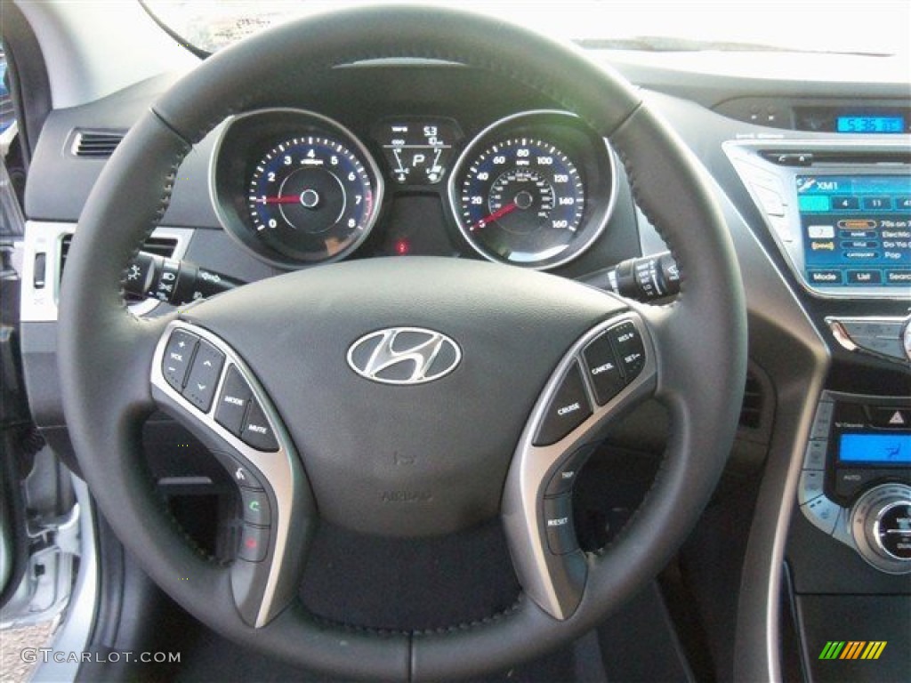 2013 Elantra Limited - Silver / Black photo #15
