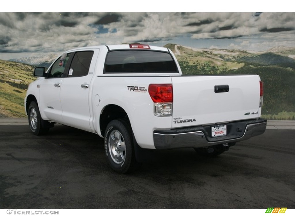 2013 Tundra Limited CrewMax 4x4 - Super White / Red Rock photo #2
