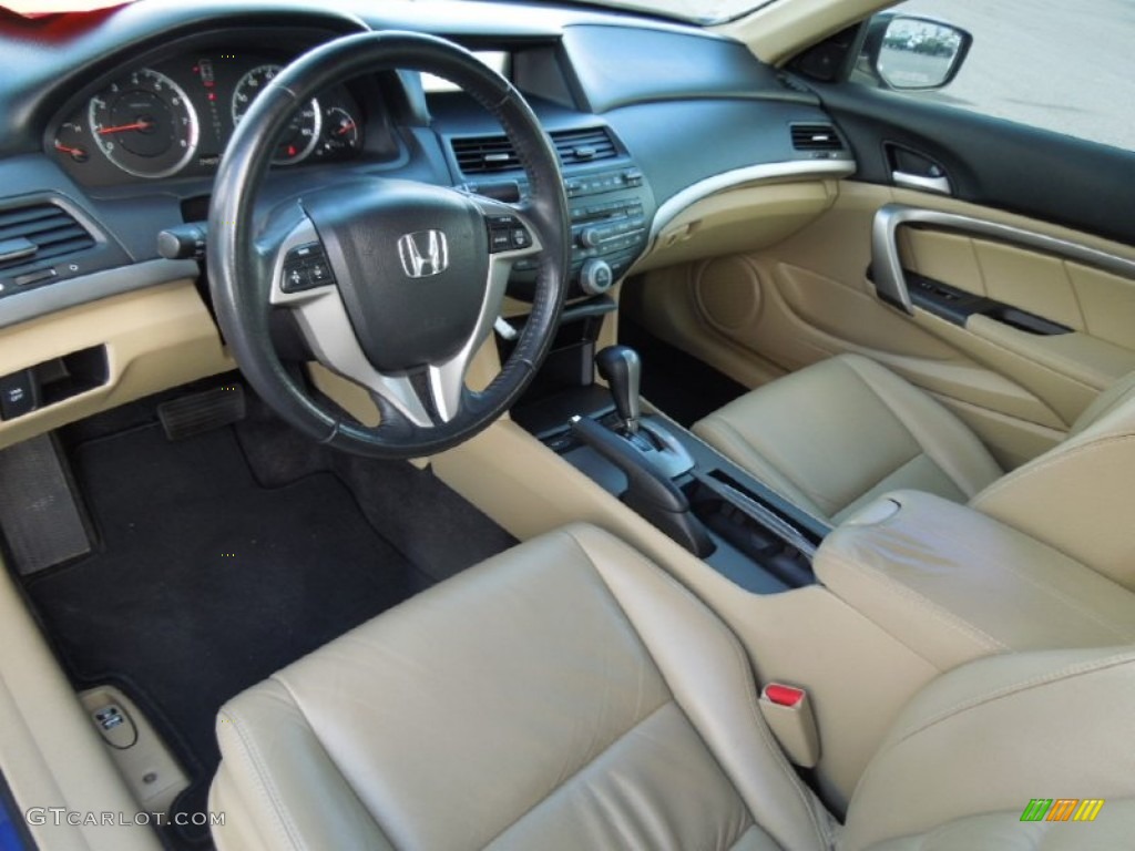 Ivory Interior 2008 Honda Accord EX-L Coupe Photo #76905456