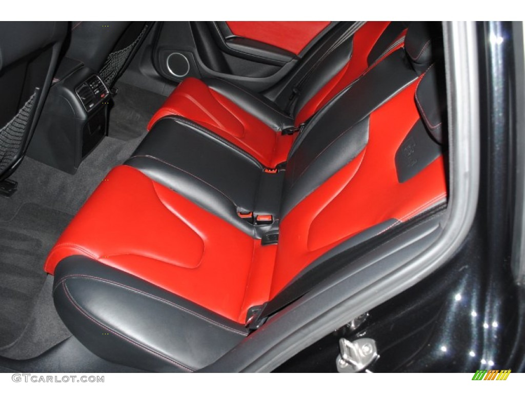Black/Red Interior 2010 Audi S4 3.0 quattro Sedan Photo #76906593