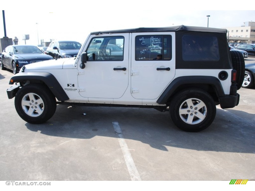 Stone White 2007 Jeep Wrangler Unlimited X Exterior Photo #76906837