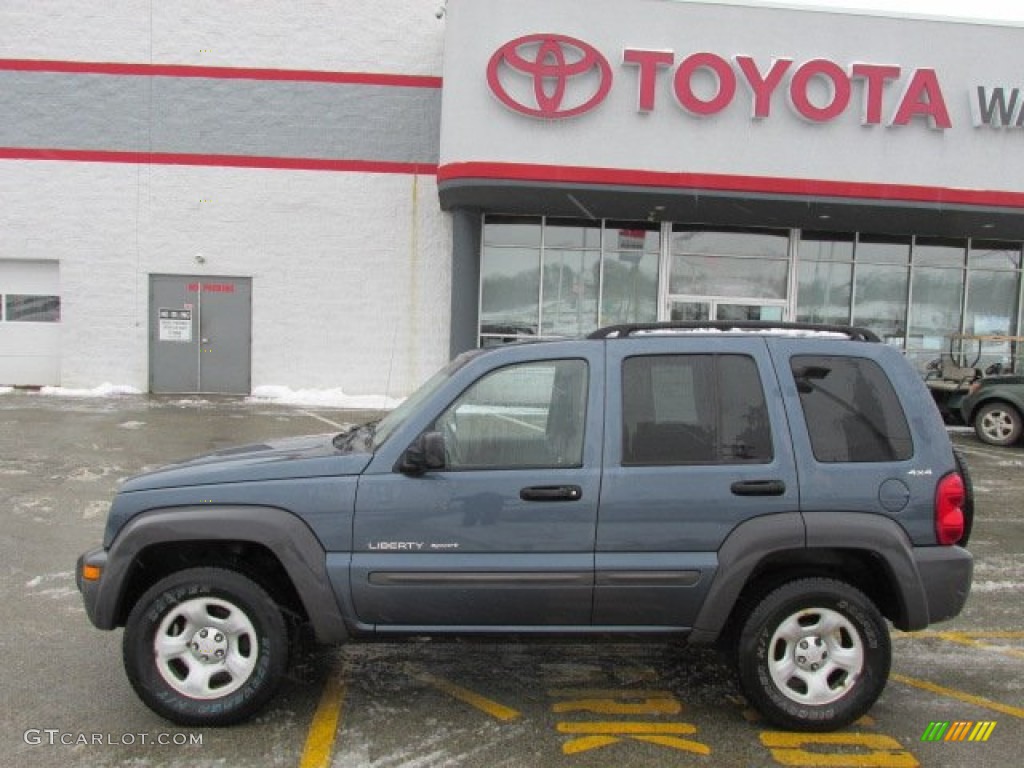 2002 Liberty Sport 4x4 - Steel Blue Pearlcoat / Dark Slate Gray photo #2