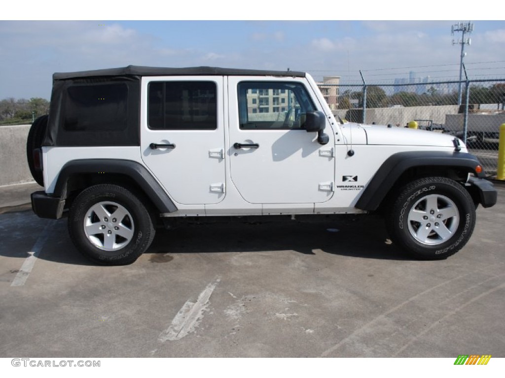 Stone White 2007 Jeep Wrangler Unlimited X Exterior Photo #76906941