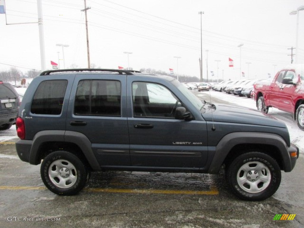 2002 Liberty Sport 4x4 - Steel Blue Pearlcoat / Dark Slate Gray photo #8