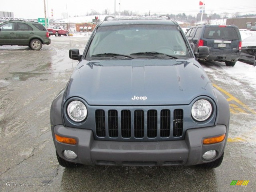 2002 Liberty Sport 4x4 - Steel Blue Pearlcoat / Dark Slate Gray photo #10