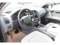 2013 Audi Q7 Limestone Gray Interior Prime Interior Photo