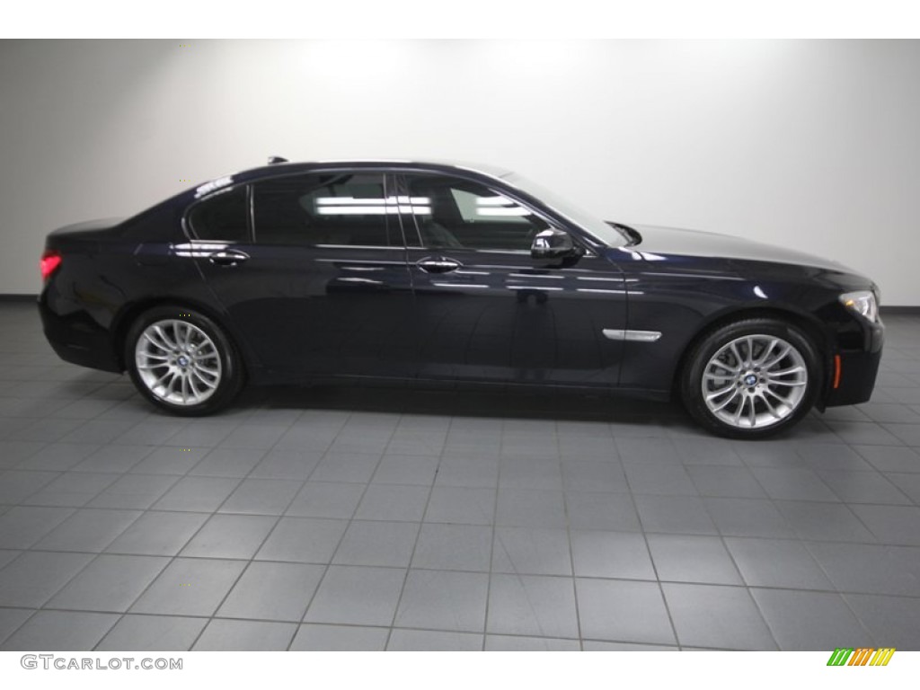 2013 7 Series 740Li Sedan - Carbon Black Metallic / Black photo #8