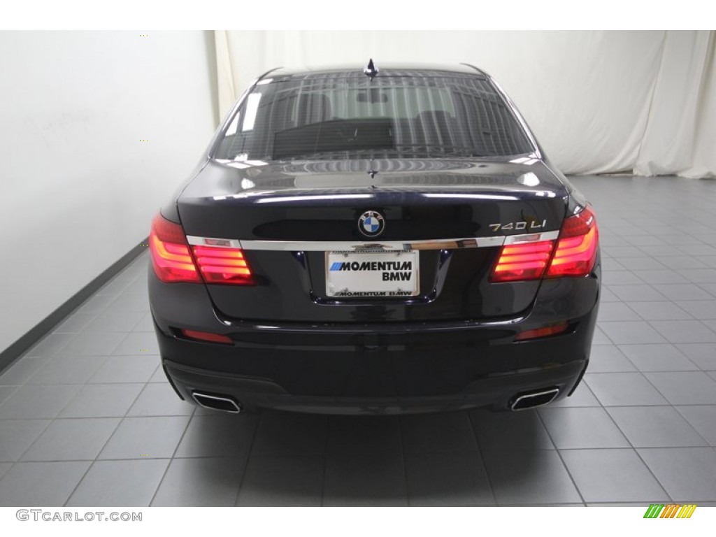 2013 7 Series 740Li Sedan - Carbon Black Metallic / Black photo #12