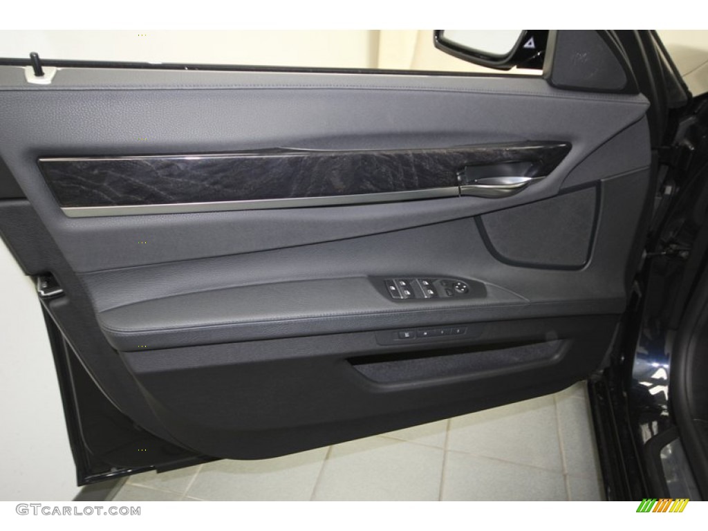 2013 BMW 7 Series 740Li Sedan Black Door Panel Photo #76909158