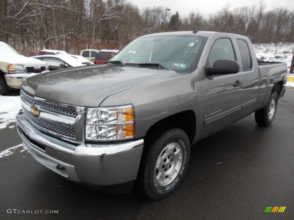 2013 Silverado 1500 LT Extended Cab 4x4 - Graystone Metallic / Ebony photo #4