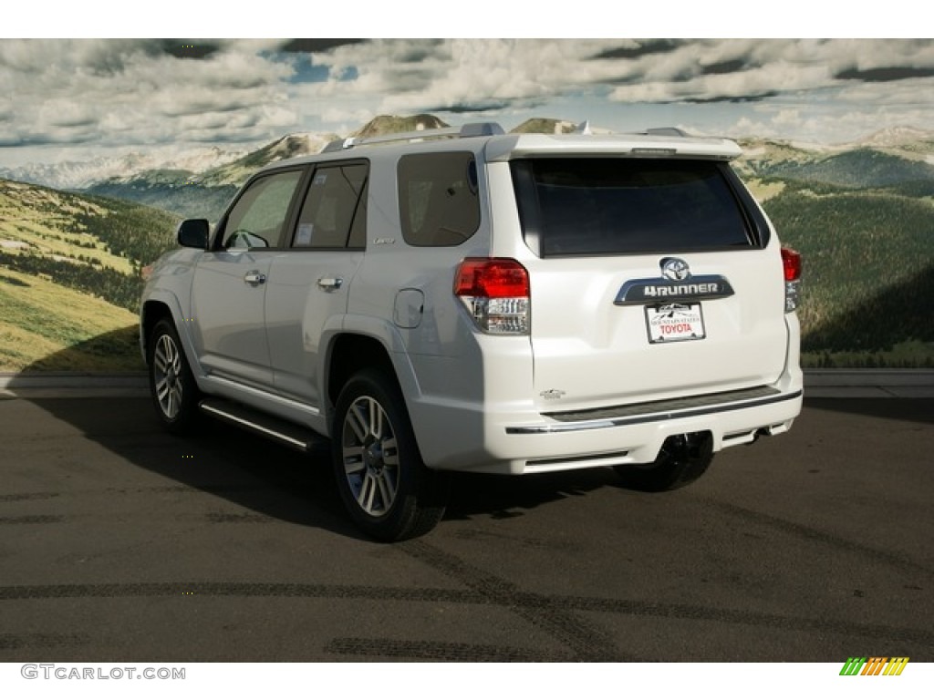 2013 4Runner Limited 4x4 - Blizzard White Pearl / Sand Beige Leather photo #2