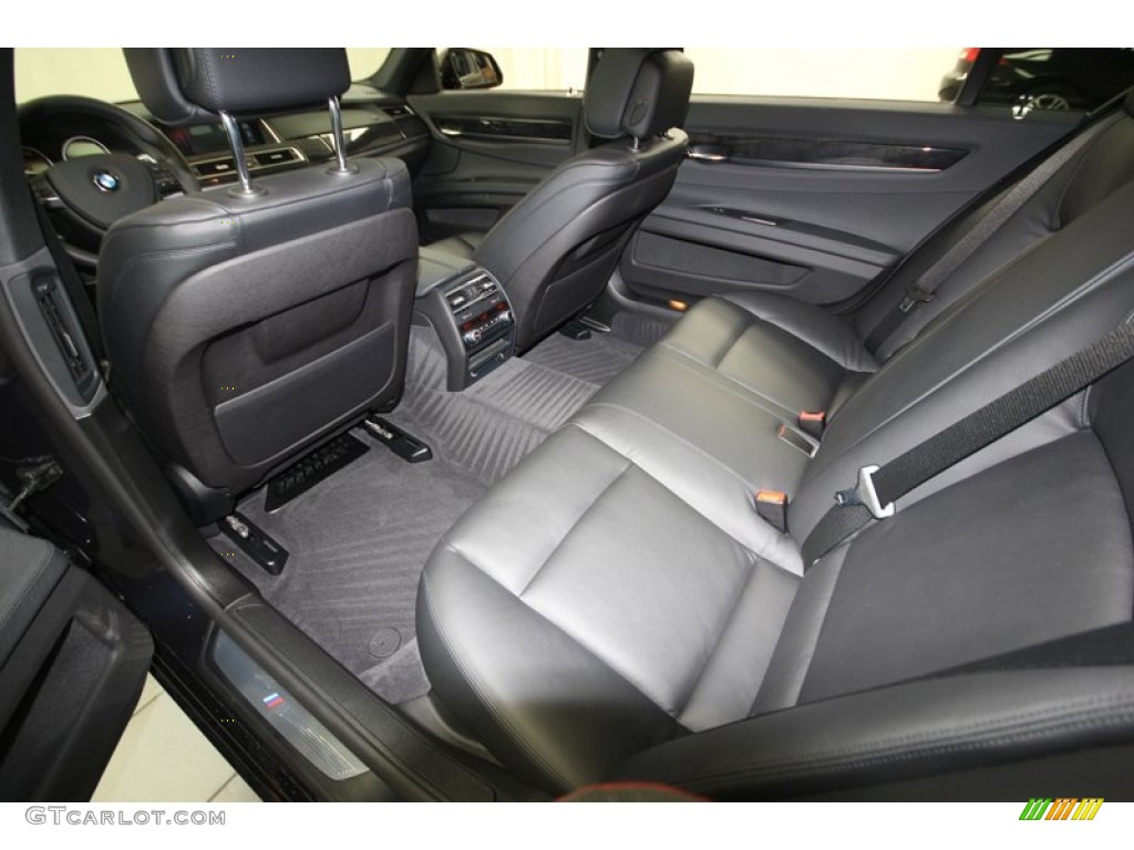 Black Interior 2013 BMW 7 Series 740Li Sedan Photo #76909498