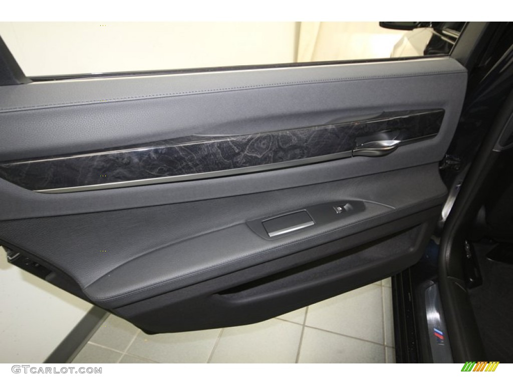 2013 BMW 7 Series 740Li Sedan Black Door Panel Photo #76909514