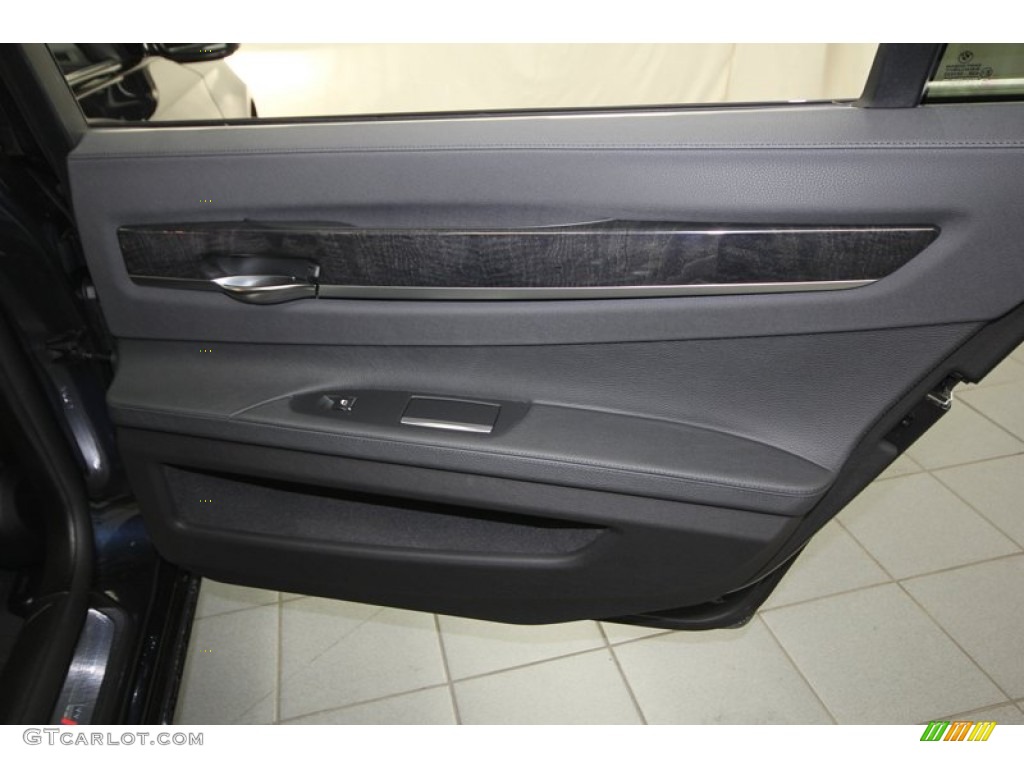 2013 BMW 7 Series 740Li Sedan Black Door Panel Photo #76909660