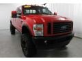 2008 Bright Red Ford F350 Super Duty Lariat SuperCab 4x4  photo #4