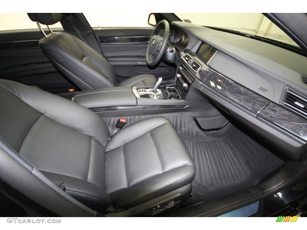 Black Interior 2013 BMW 7 Series 740Li Sedan Photo #76909728