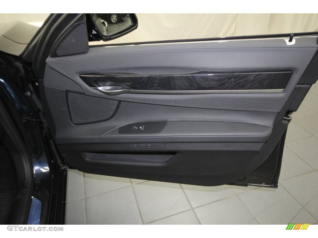 2013 BMW 7 Series 740Li Sedan Black Door Panel Photo #76909760