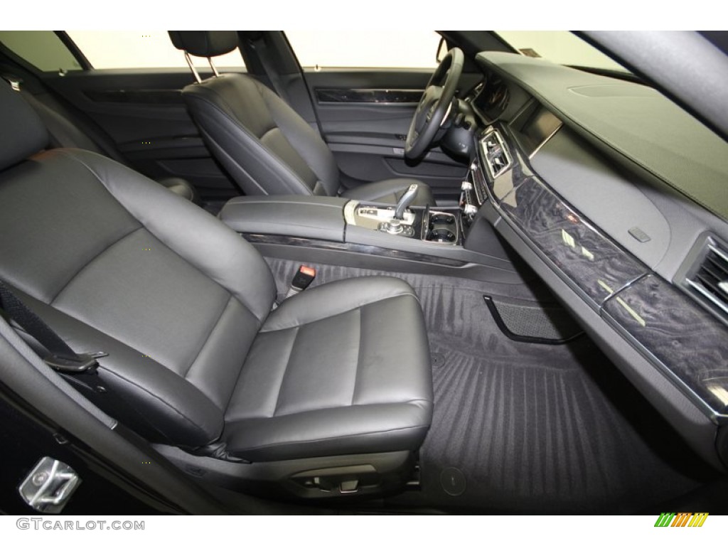 Black Interior 2013 BMW 7 Series 740Li Sedan Photo #76909822