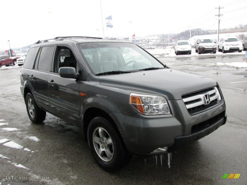 Nimbus Gray Metallic 2007 Honda Pilot EX-L 4WD Exterior Photo #76909923