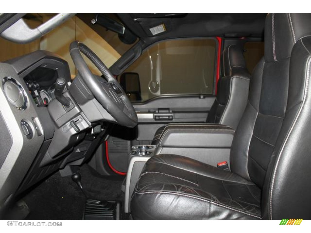 2008 F350 Super Duty Lariat SuperCab 4x4 - Bright Red / Black photo #20