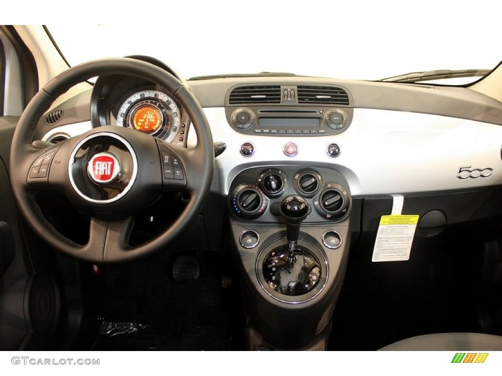 2012 Fiat 500 Pop Tessuto Grigio/Nero (Grey/Black) Dashboard Photo #76909968