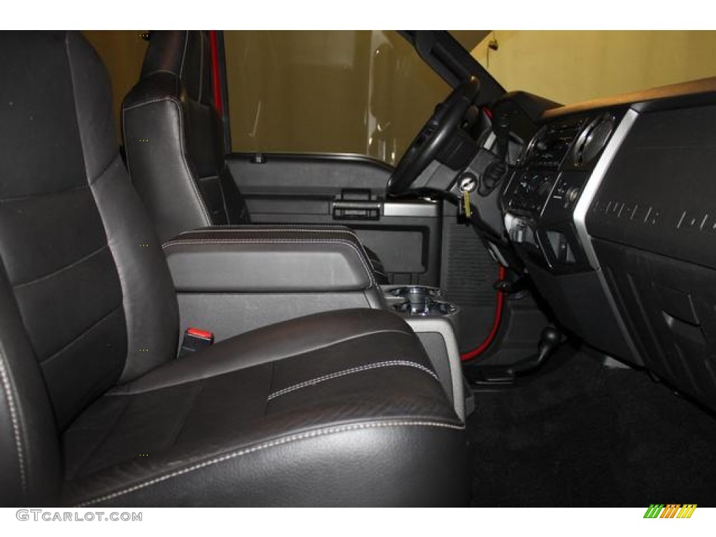2008 F350 Super Duty Lariat SuperCab 4x4 - Bright Red / Black photo #25