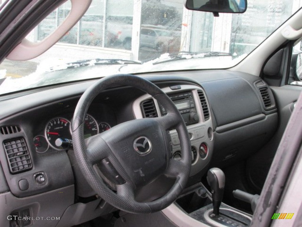 2005 Mazda Tribute s 4WD Dark Flint Gray Dashboard Photo #76910406