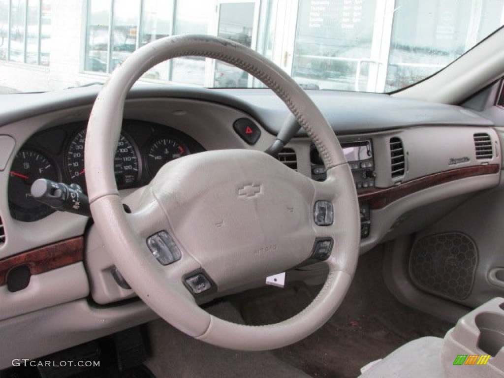 2004 Chevrolet Impala Standard Impala Model Medium Gray Steering Wheel Photo #76911194