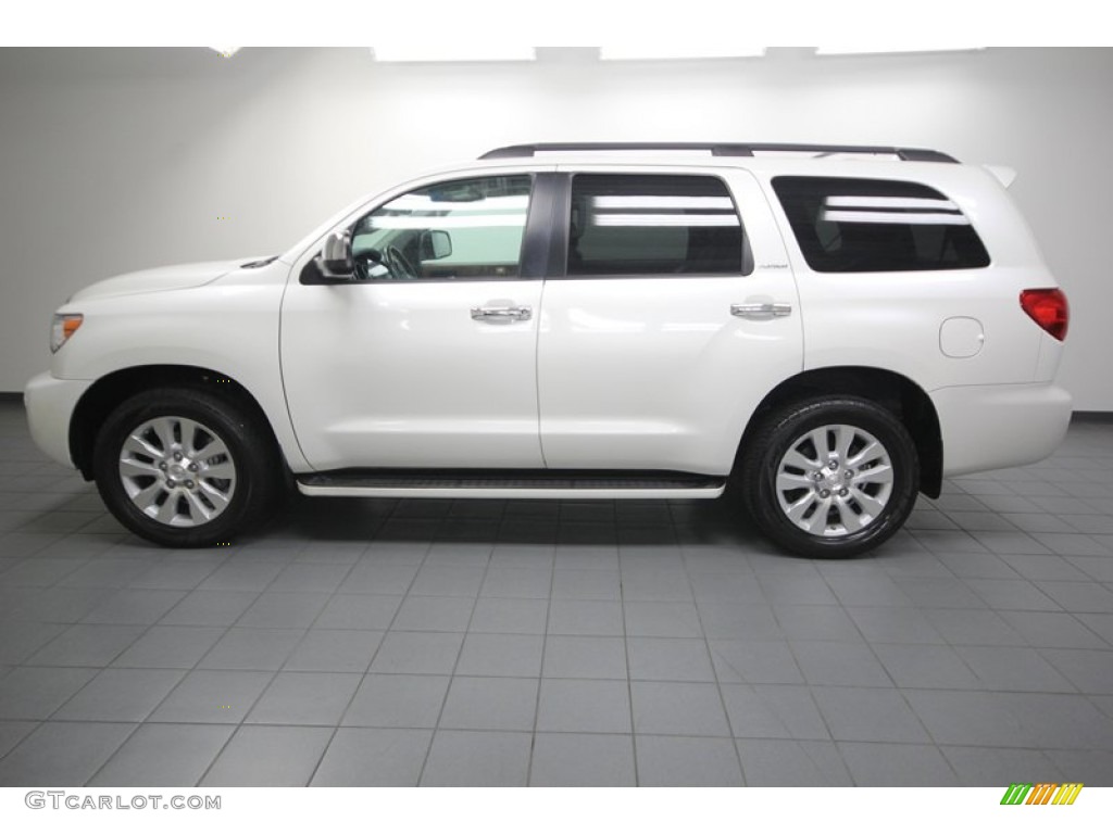 Blizzard White Pearl 2011 Toyota Sequoia Platinum 4WD Exterior Photo #76911357