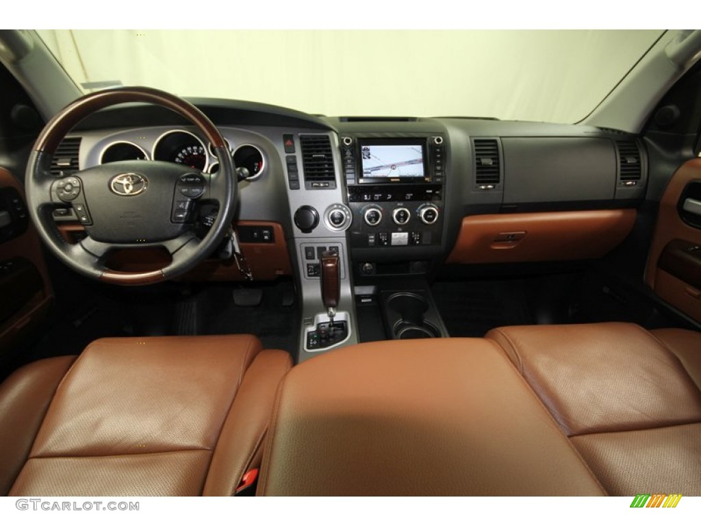 2011 Toyota Sequoia Platinum 4WD Red Rock Dashboard Photo #76911397